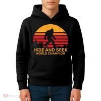 Hide And Seek World Champion Bigfoot Is Real Kids Hoodie thumb 4
