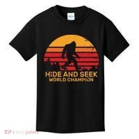 Hide And Seek World Champion Bigfoot Is Real Kids T-Shirt thumb 0