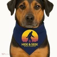 Hide and Seek World Champion Sasquatch USA-Made Doggie Bandana thumb 1