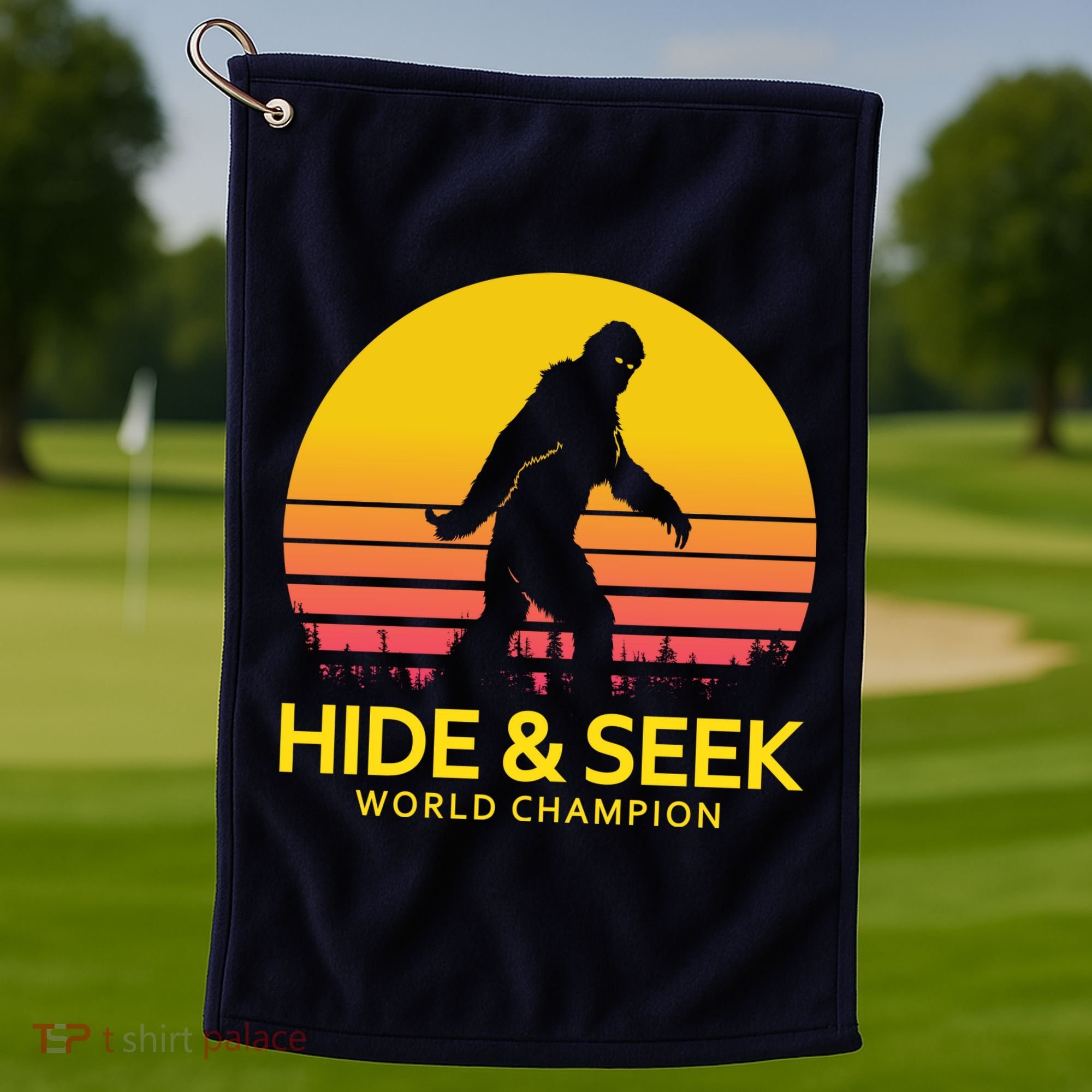Hide and Seek World Champion Sasquatch Golf Towel