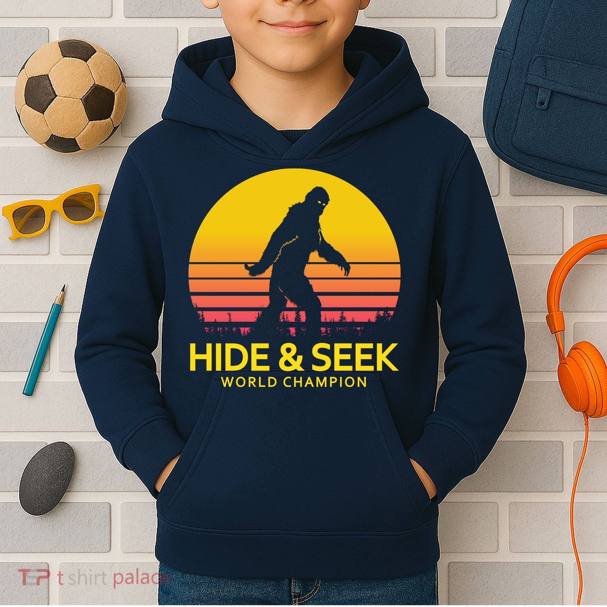 Hide and Seek World Champion Sasquatch Kids Hoodie