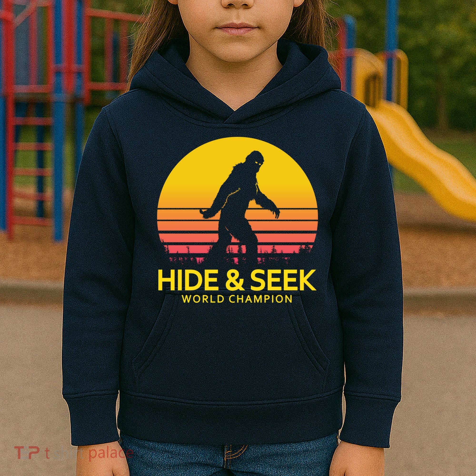 Hide and Seek World Champion Sasquatch Kids Hoodie