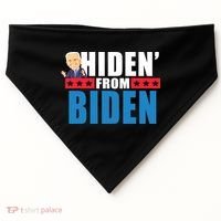 Hiden' From Biden Pro Trump USA-Made Doggie Bandana thumb 0