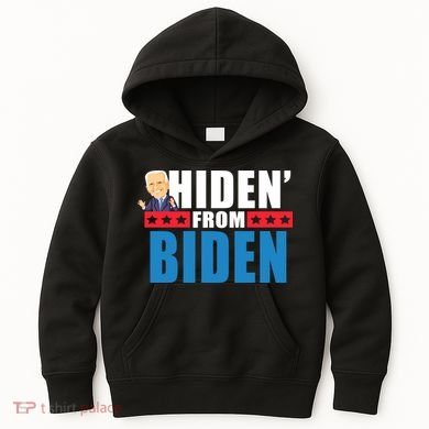 Hiden' From Biden Pro Trump Kids Hoodie