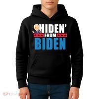Hiden' From Biden Pro Trump Kids Hoodie thumb 4