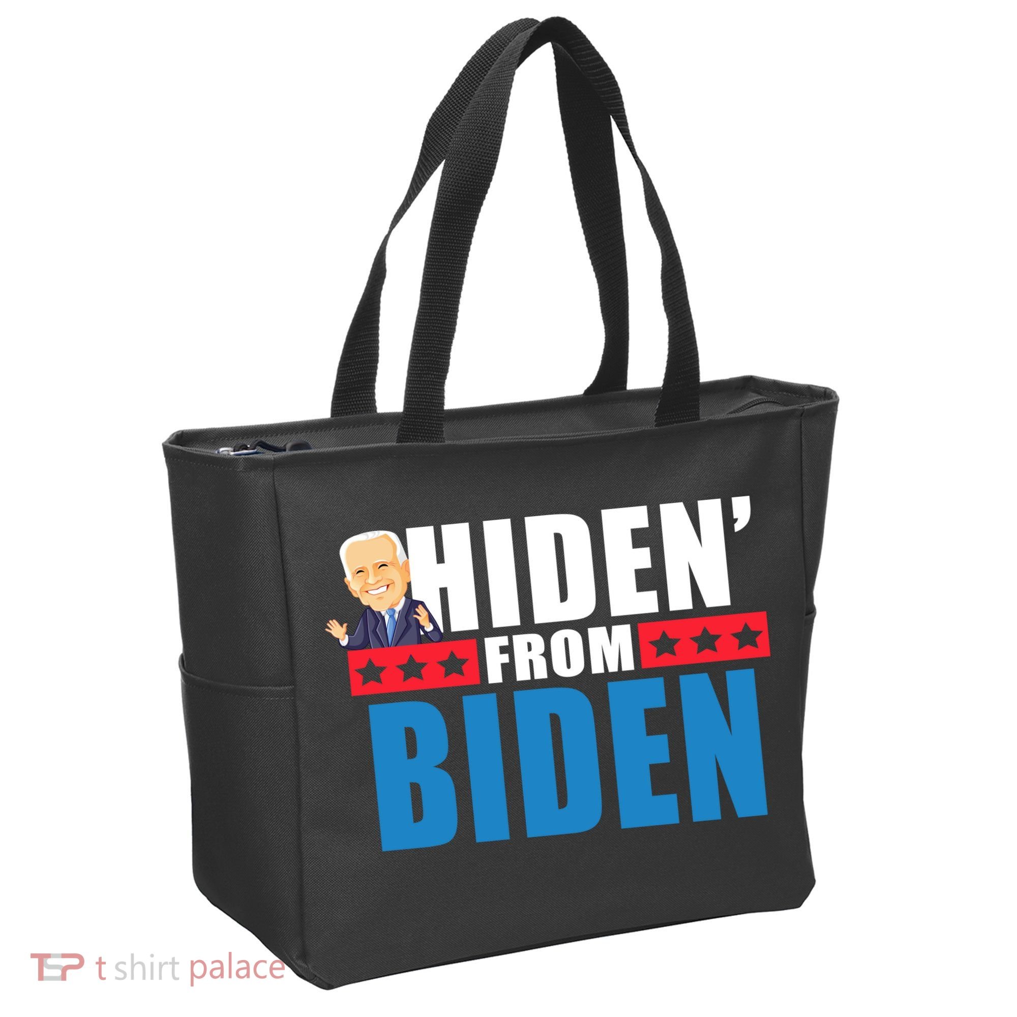 Hiden' From Biden Pro Trump Tote Bag