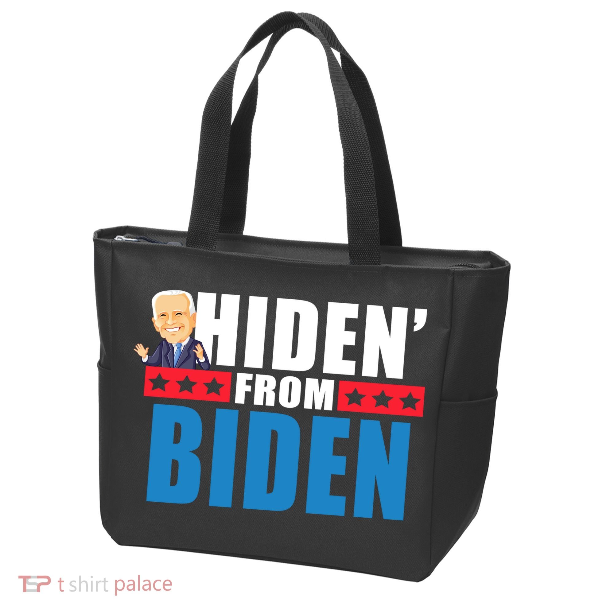 Hiden' From Biden Pro Trump Tote Bag