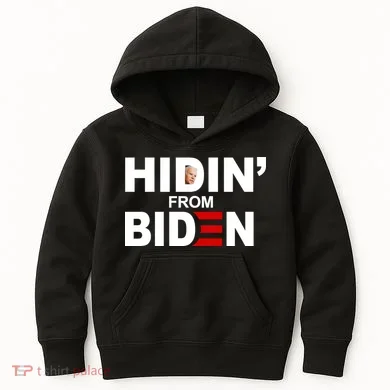 Hidin' From Biden Kids Hoodie