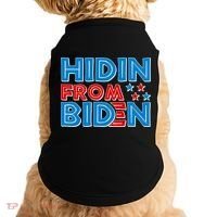 Hidin From Biden Pro Trump Funny Doggie Tank thumb 0