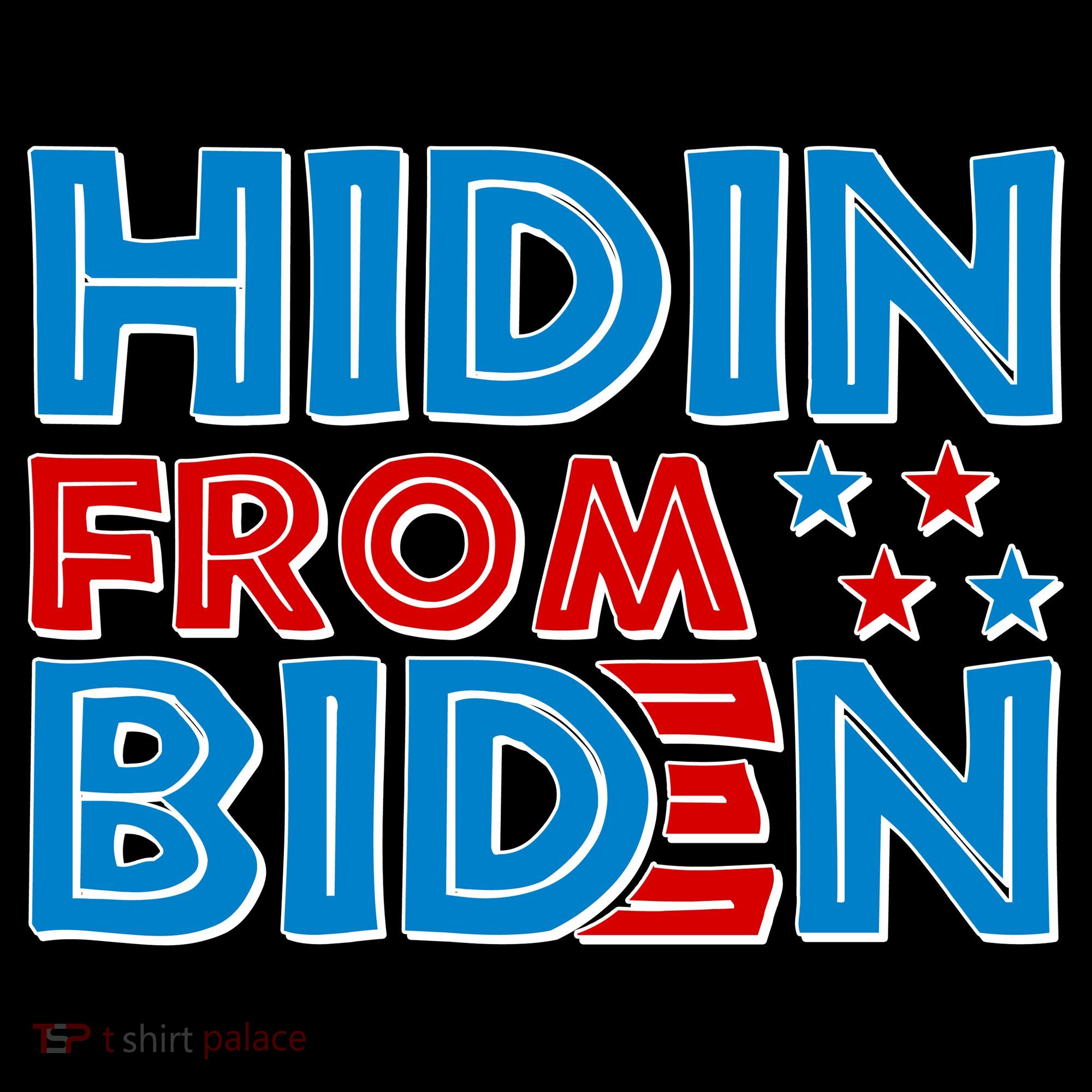 Hidin From Biden Pro Trump Funny USA-Made Doggie Bandana
