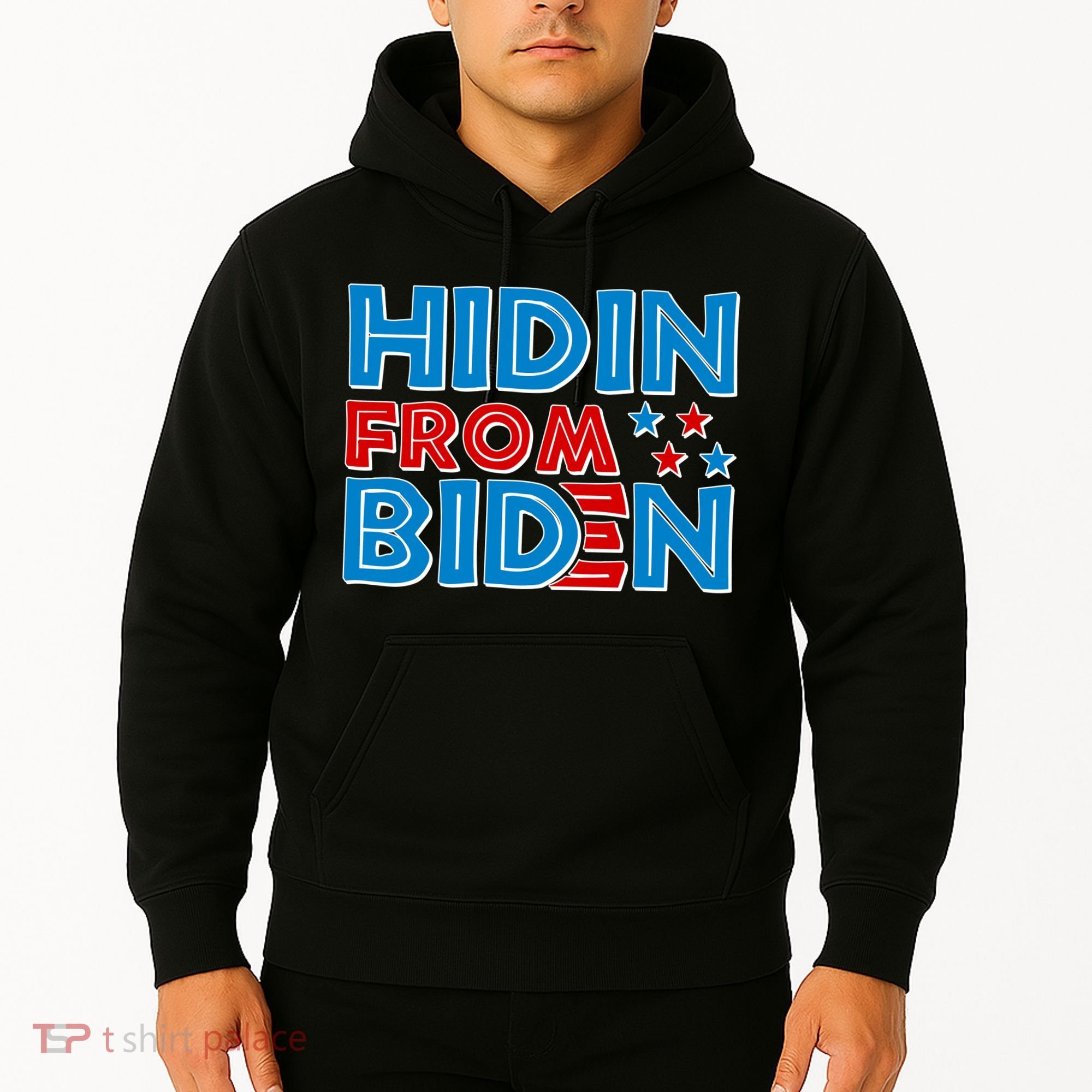 Hidin From Biden Pro Trump Funny Hoodie