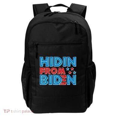Hidin From Biden Pro Trump Funny Backpack