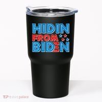 Hidin From Biden Pro Trump Funny Tumbler thumb 0