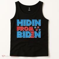 Hidin From Biden Pro Trump Funny Tank Top thumb 2