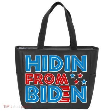 Hidin From Biden Pro Trump Funny Tote Bag