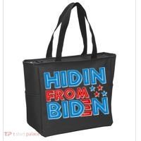 Hidin From Biden Pro Trump Funny Tote Bag thumb 2