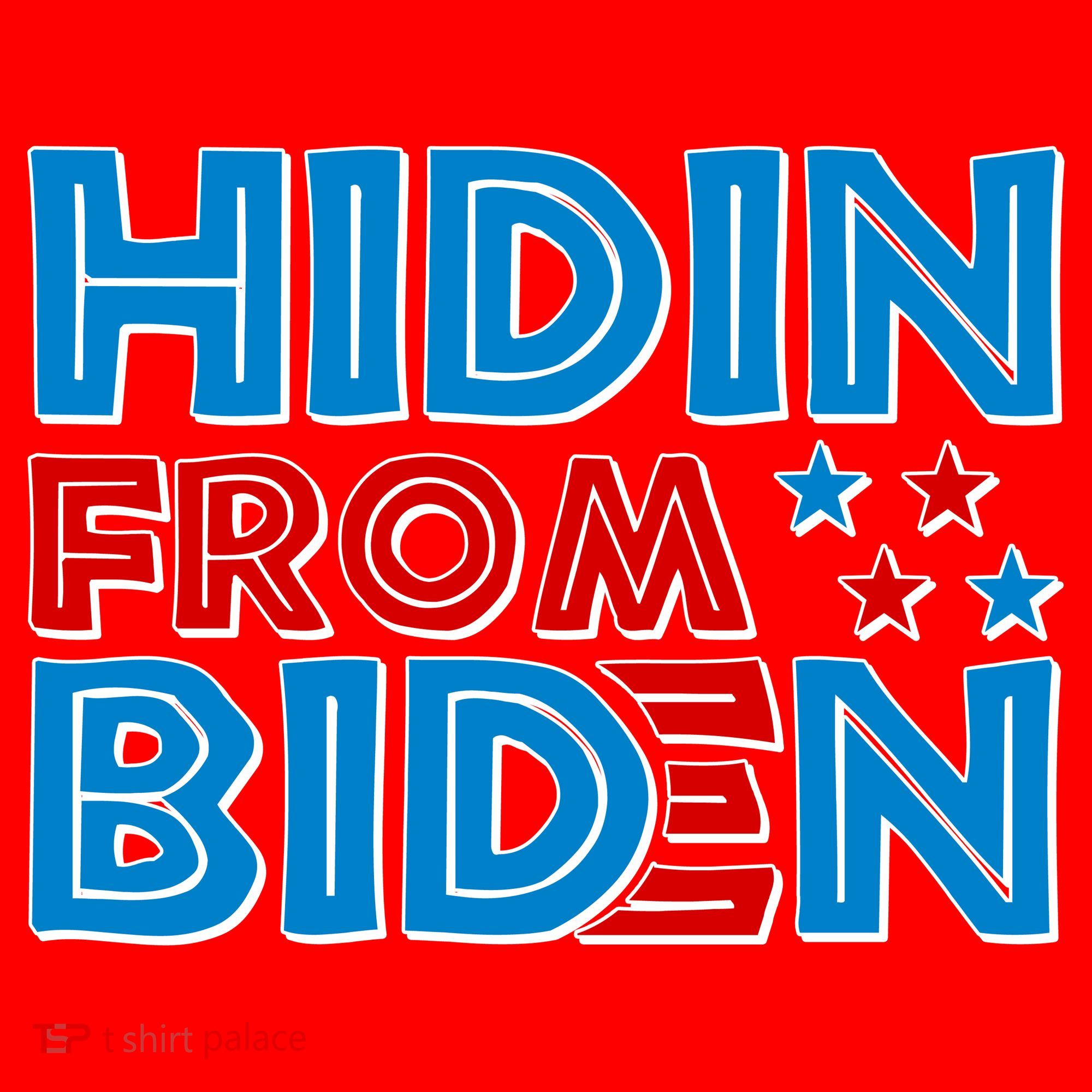 Hidin From Biden Pro Trump Funny Santa Hat
