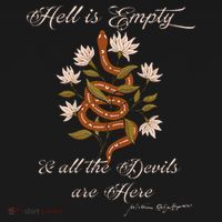 Hell Is Empty And All The Devils Are Here Shakespeare USA-Made Doggie Bandana thumb 2