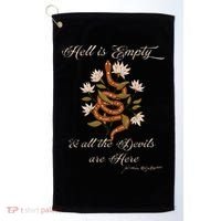 Hell Is Empty And All The Devils Are Here Shakespeare Golf Towel thumb 0