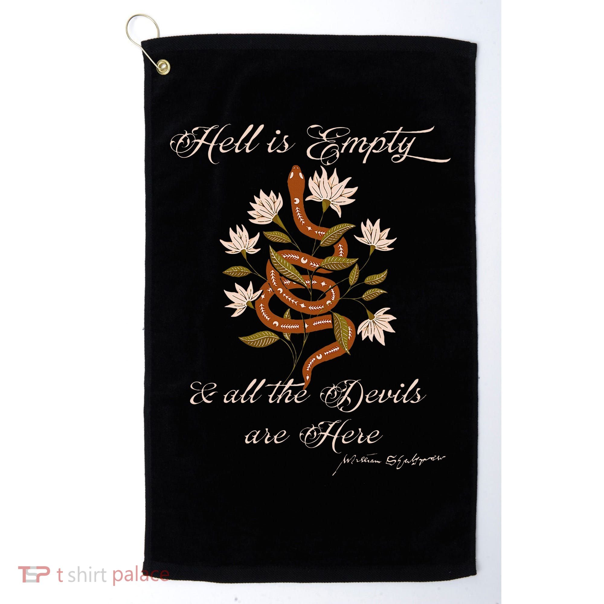 Hell Is Empty And All The Devils Are Here Shakespeare Golf Towel