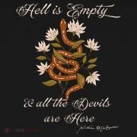 Hell Is Empty And All The Devils Are Here Shakespeare Kids T-Shirt thumb 4