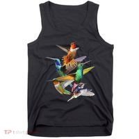 Hummingbird In Flight Hummingbird Gift I Love Hummingbird Tank Top thumb 0