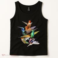 Hummingbird In Flight Hummingbird Gift I Love Hummingbird Tank Top thumb 2