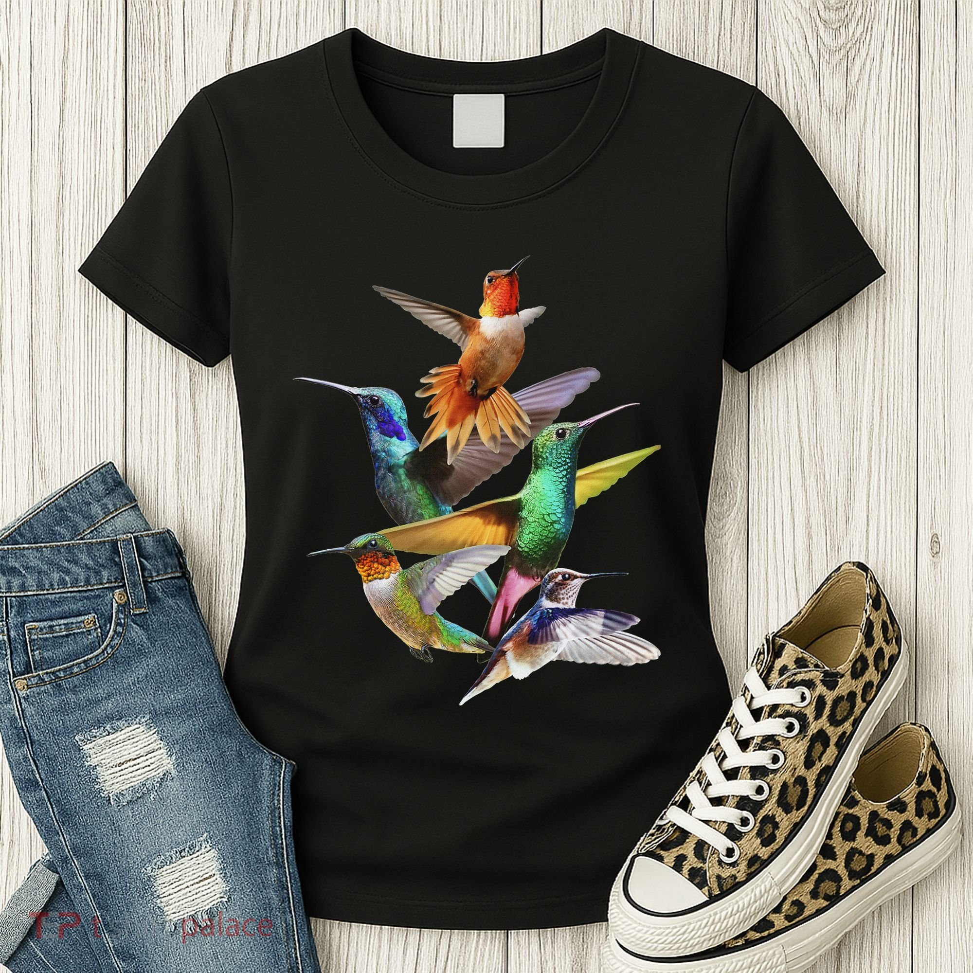 Hummingbird In Flight Hummingbird Gift I Love Hummingbird Women's T-Shirt