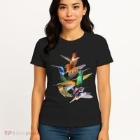 Hummingbird In Flight Hummingbird Gift I Love Hummingbird Women's T-Shirt thumb 4