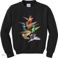 Hummingbird In Flight Hummingbird Gift I Love Hummingbird Kids Sweatshirt thumb 0