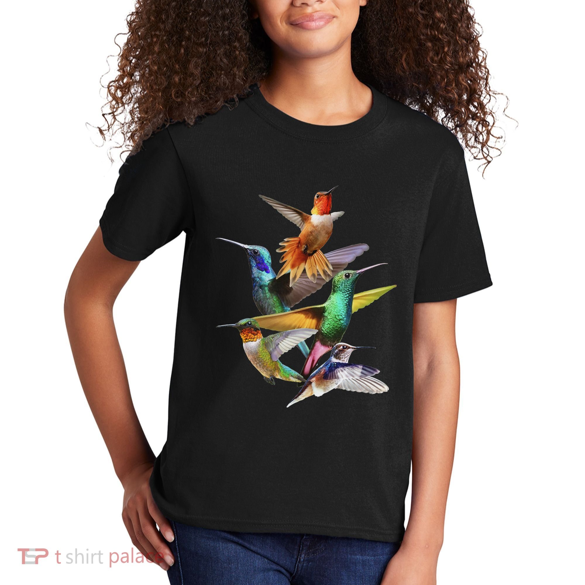 Hummingbird In Flight Hummingbird Gift I Love Hummingbird Kids T-Shirt