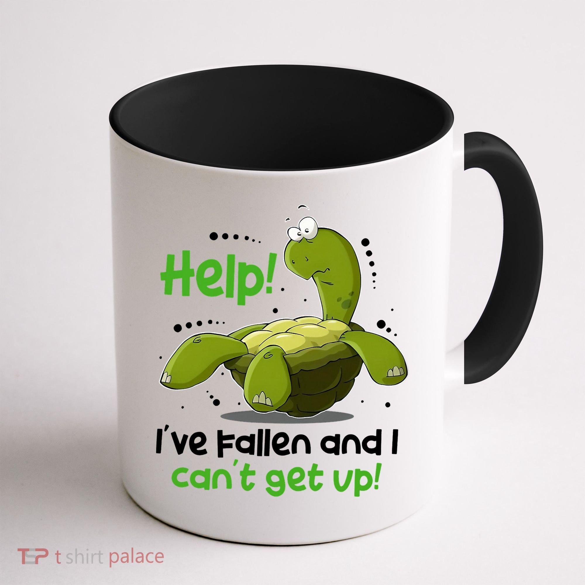Help I've Fallen And I Can't Get Up Funny Turtle Coffee Mug