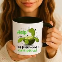 Help I've Fallen And I Can't Get Up Funny Turtle Coffee Mug thumb 3