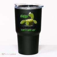Help I've Fallen And I Can't Get Up Funny Turtle Tumbler thumb 0