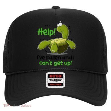 Help I've Fallen And I Can't Get Up Funny Turtle Hat