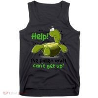 Help I've Fallen And I Can't Get Up Funny Turtle Tank Top thumb 0