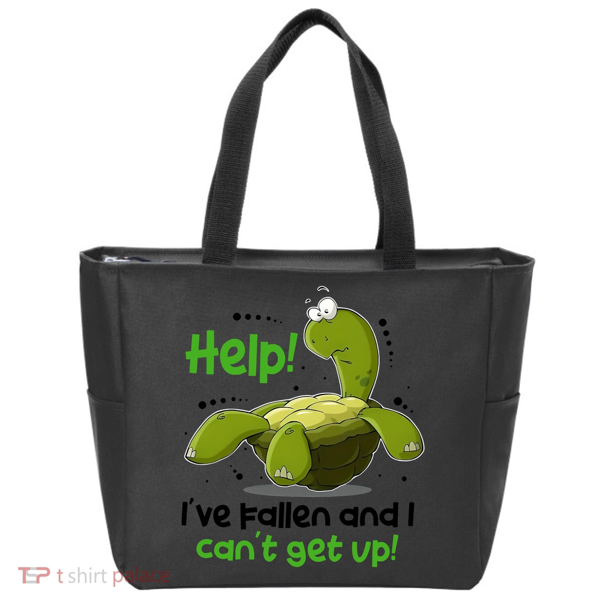 Help I've Fallen And I Can't Get Up Funny Turtle Tote Bag