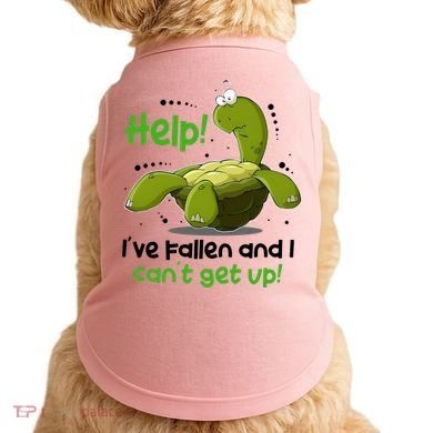Help I've Fallen And I Can't Get Up Funny Turtle Doggie Tank