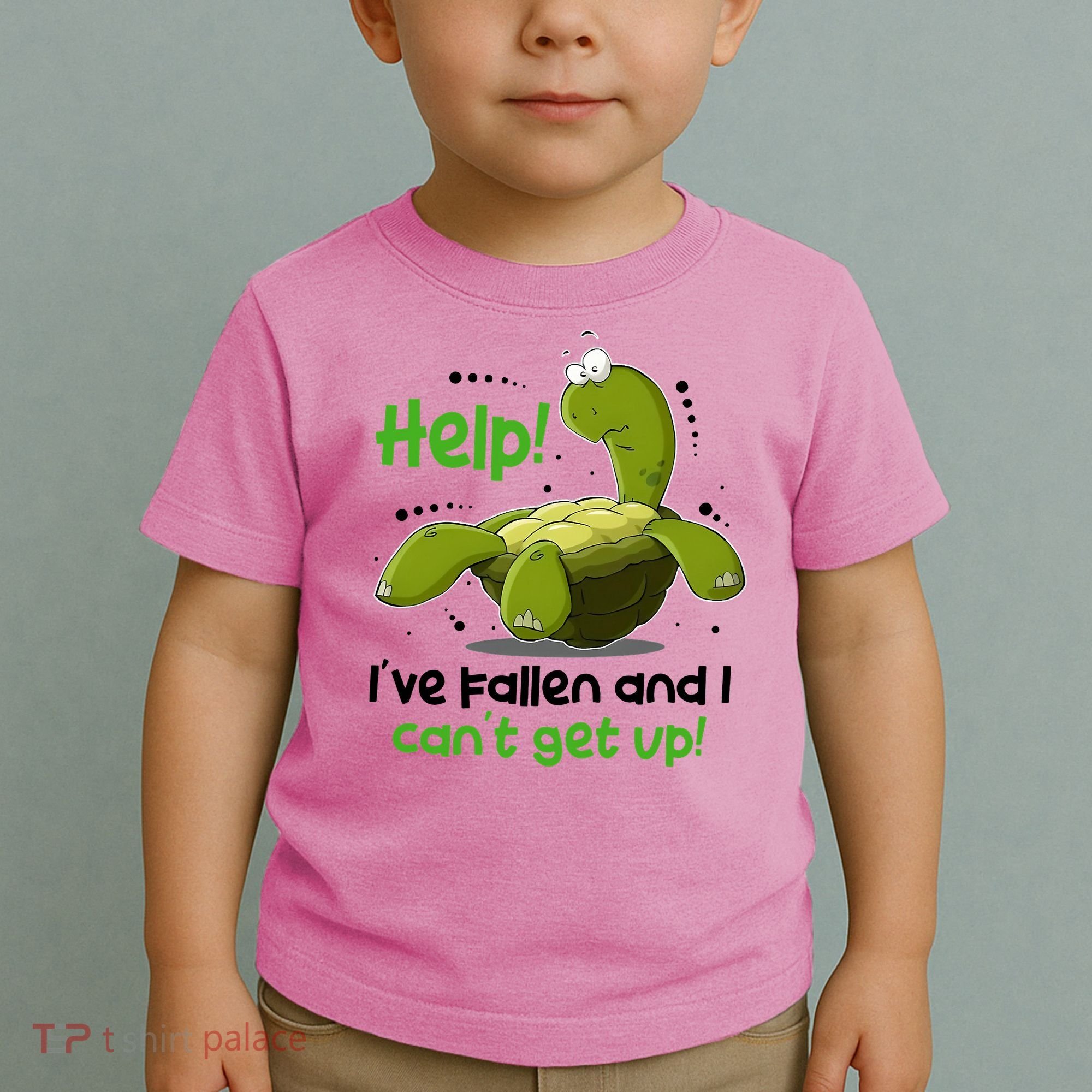 Help I've Fallen And I Can't Get Up Funny Turtle Toddler T-Shirt