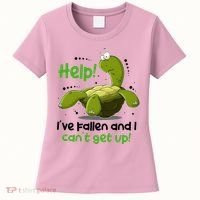 Help I've Fallen And I Can't Get Up Funny Turtle Women's T-Shirt thumb 0