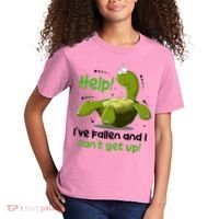 Help I've Fallen And I Can't Get Up Funny Turtle Kids T-Shirt thumb 2