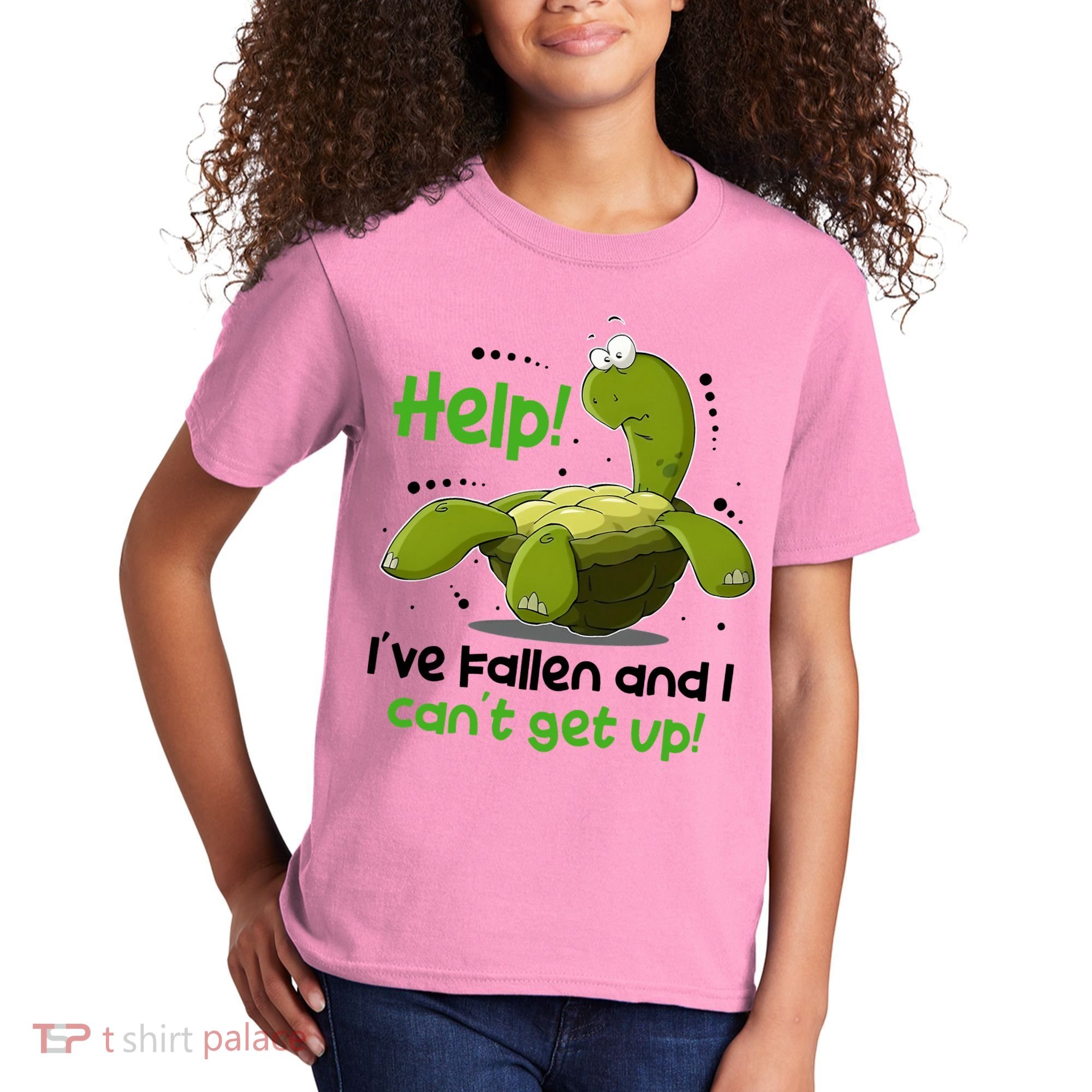 Help I've Fallen And I Can't Get Up Funny Turtle Kids T-Shirt