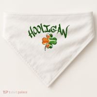 Hooligan Irish Flag St Patricks Day USA-Made Doggie Bandana thumb 0