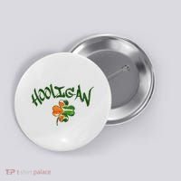 Hooligan Irish Flag St Patricks Day Button thumb 0