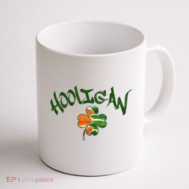 Hooligan Irish Flag St Patricks Day Coffee Mug back