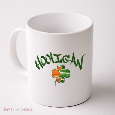 Hooligan Irish Flag St Patricks Day Coffee Mug