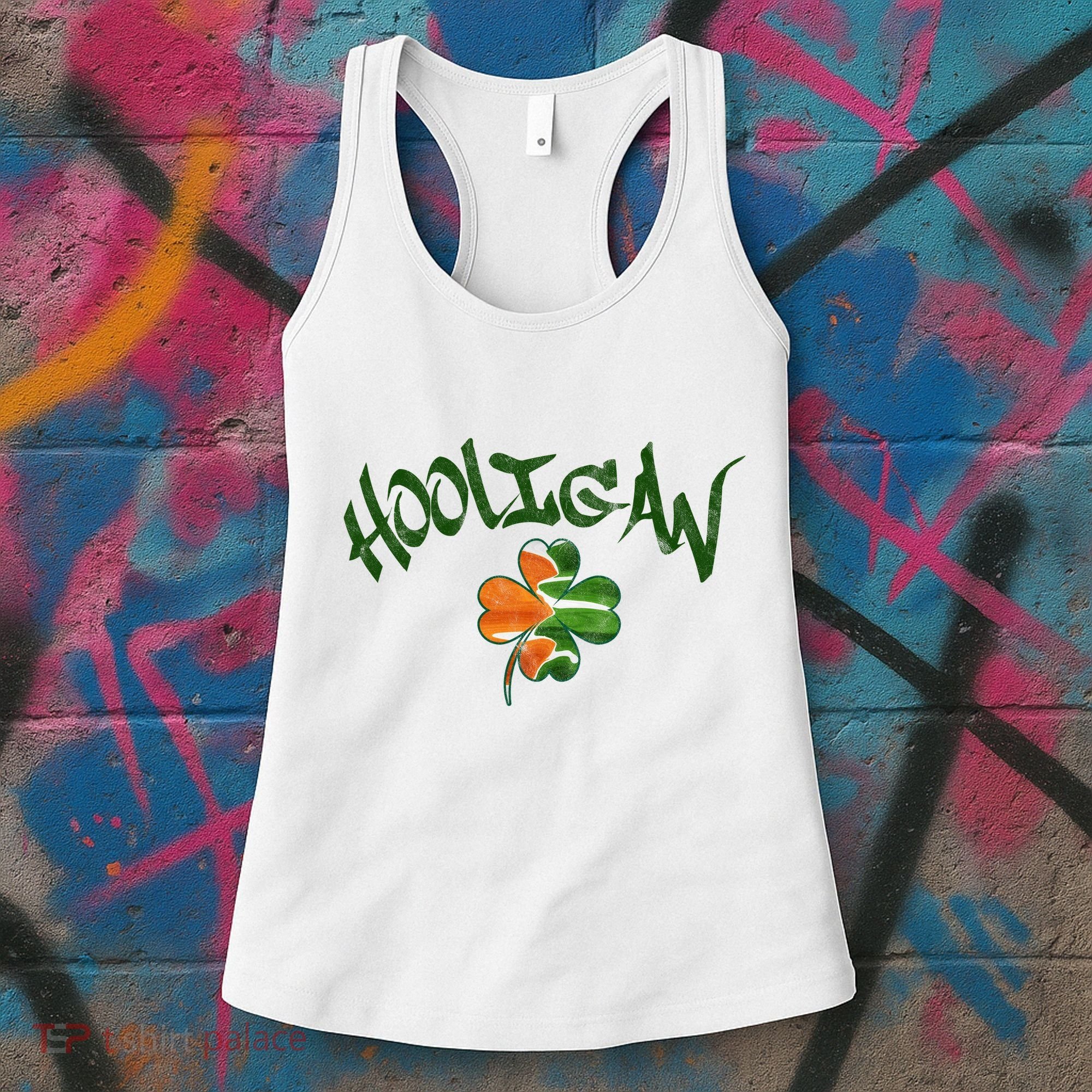 Hooligan Irish Flag St Patricks Day Women's Tank Top