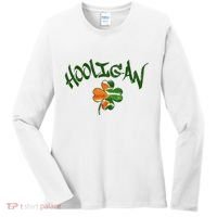 Hooligan Irish Flag St Patricks Day Women's Long Sleeve Shirt thumb 0