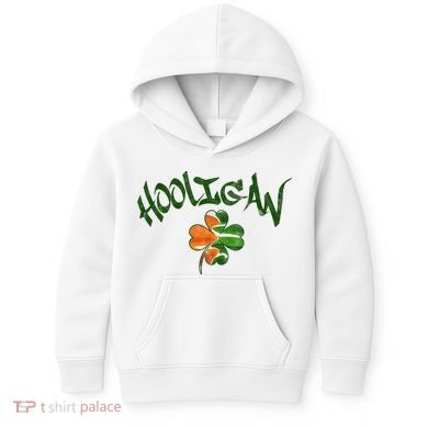 Hooligan Irish Flag St Patricks Day Kids Hoodie