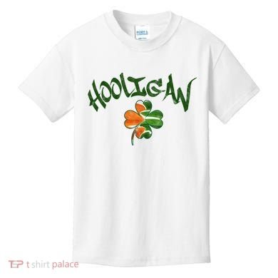 Hooligan Irish Flag St Patricks Day Kids T-Shirt